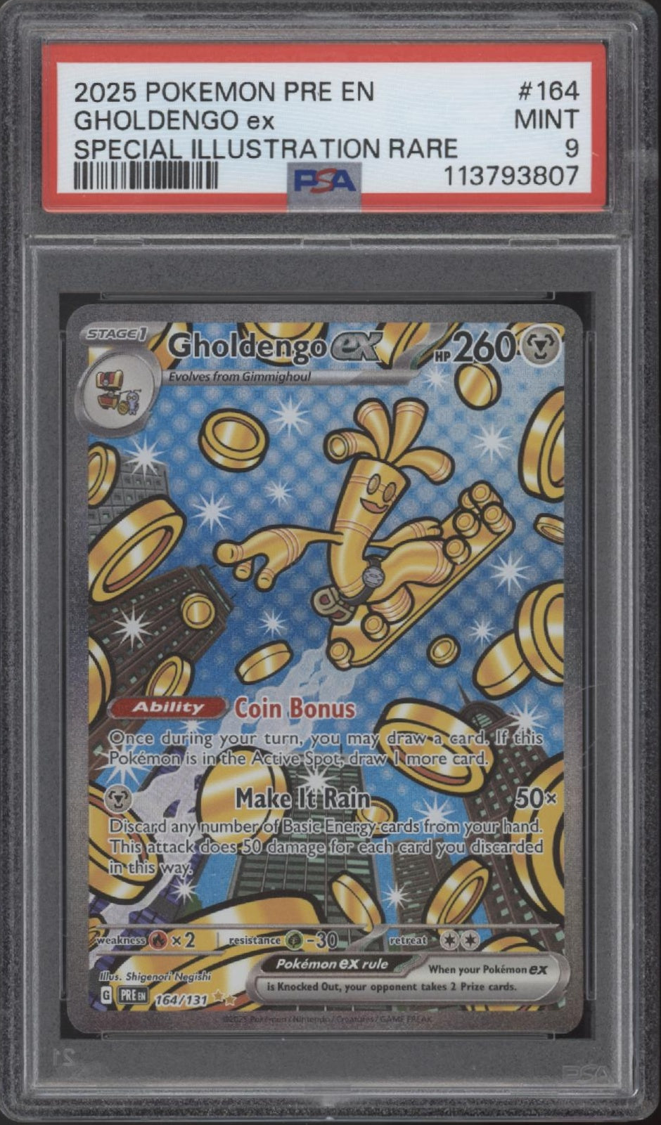 Gholdengo ex Pokemon Prismatic Evolutions Special Illustration Rare 164 PSA 9 #2、Collector Store LLC Gaming、kayou