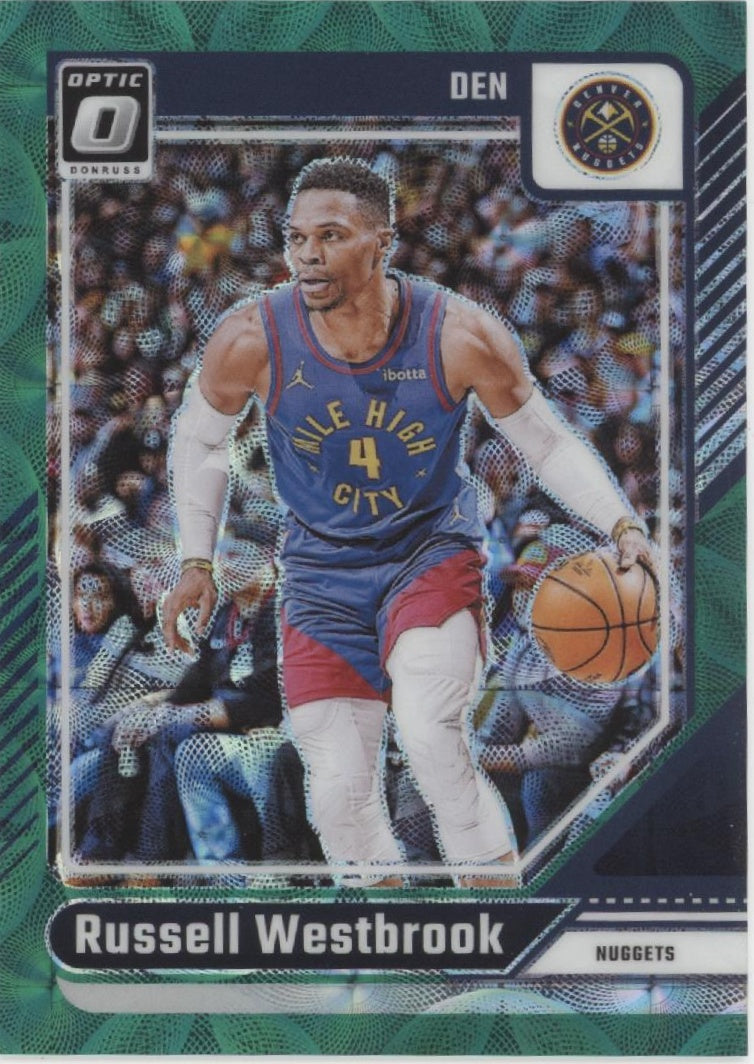 Russell Westbrook 2024-25 Panini Donruss Optic Green International Prizm 05/25、Collector Store LLC、kayou