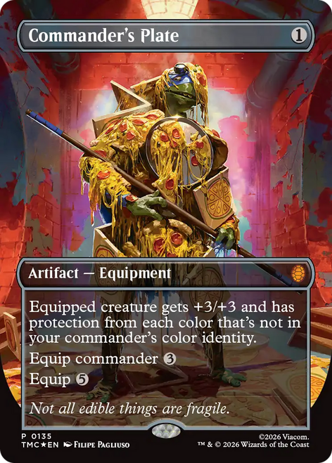 Commander's Plate (Borderless Foil) | Teenage Mutant Ninja Turtles Eternal、Magic: The Gathering、kayou