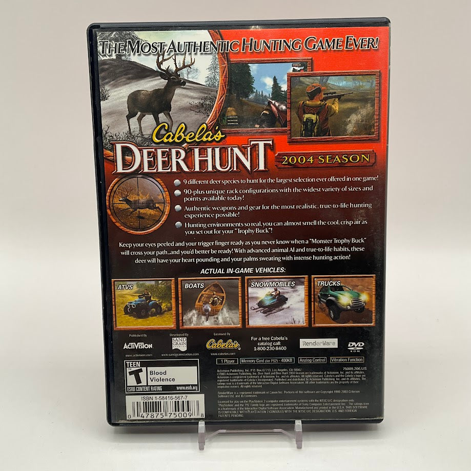 Cabela's Deer Hunt 2004 Playstation 2 Used #2、Collector Store LLC - VG、kayou