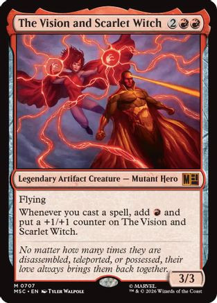 The Vision and Scarlet Witch (MSC-707) - Commander: Marvel Super Heroes、Wizards of the Coast、kayou