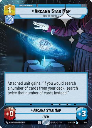 Arcana Star Map - Path to Peridea (Hyperspace Foil) (586) - Ashes of the Empire Foil、Fantasy Flight Games、kayou