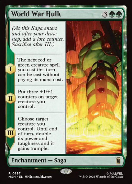 MtG Marvel Super Heroes Rare World War Hulk #197、ToyWiz、kayou