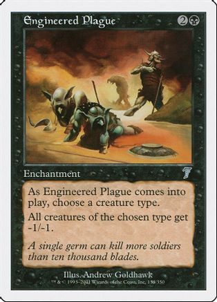 Engineered Plague (7ED-133) - 7th Edition、Wizards of the Coast、kayou