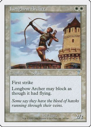 Longbow Archer (7ED-026) - 7th Edition、Wizards of the Coast、kayou