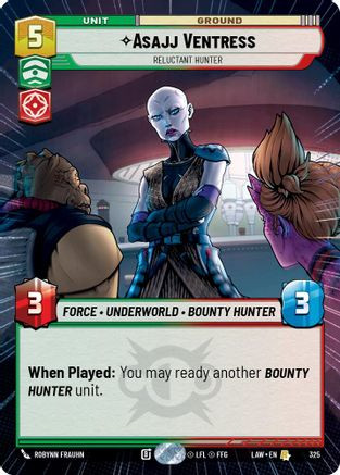 Asajj Ventress - Reluctant Hunter (Hyperspace) (325) - A Lawless Time、Fantasy Flight Games、kayou