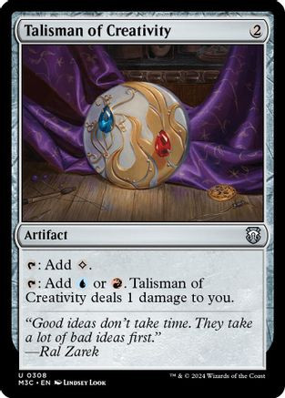 Talisman of Creativity (Ripple Foil) (M3C-308) - Modern Horizons 3 Commander Foil、Wizards of the Coast、kayou