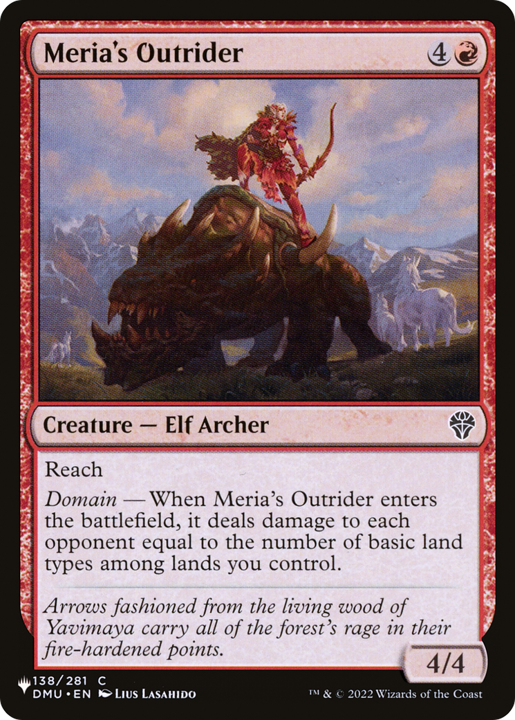 Meria's Outrider (LIST-138/281) - The List、Wizards of the Coast、kayou