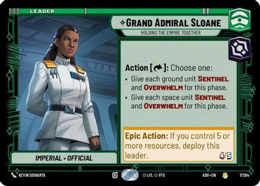 Grand Admiral Sloane - Holding the Empire Together (7/264) - Ashes of the Empire、Fantasy Flight Games、kayou