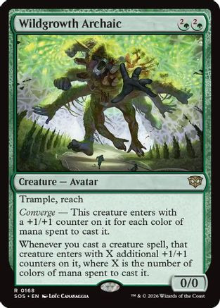 Wildgrowth Archaic (SOS-168) - Secrets of Strixhaven Foil、Wizards of the Coast、kayou