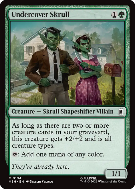 Undercover Skrull (Foil) | Marvel Super Heroes、Magic: The Gathering、kayou
