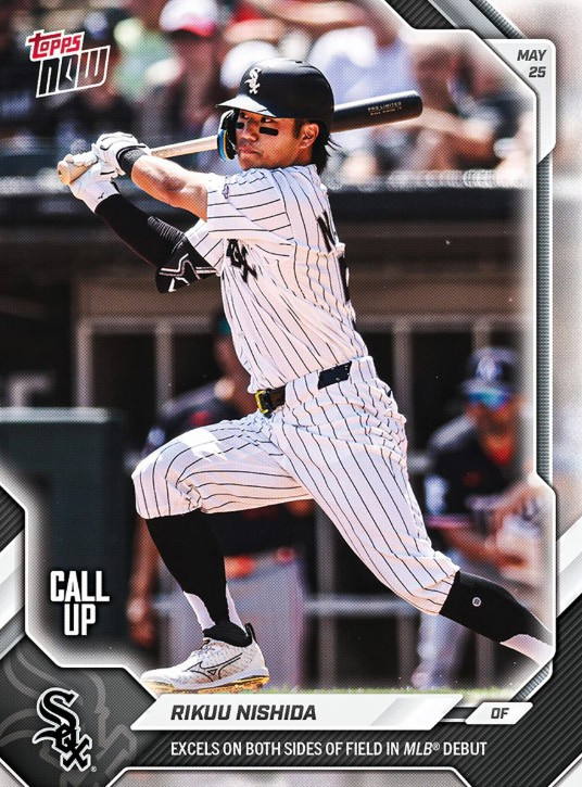 MLB Chicago White Sox 2026 NOW Baseball Rikuu Nishida #243 Rookie, MLB Debut、ToyWiz、kayou