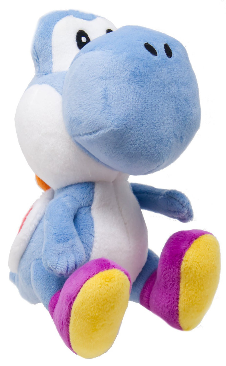 Super Mario All Star Collection Yoshi 6-Inch Plush Light Blue、ToyWiz、kayou