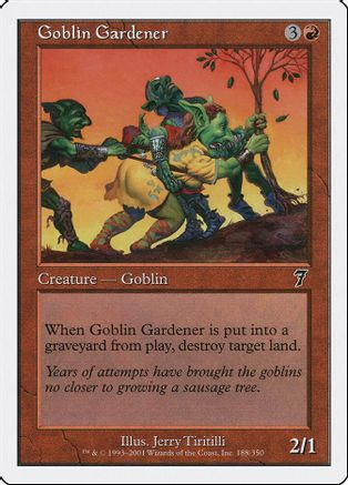 Goblin Gardener (7ED-188) - 7th Edition Foil、Wizards of the Coast、kayou
