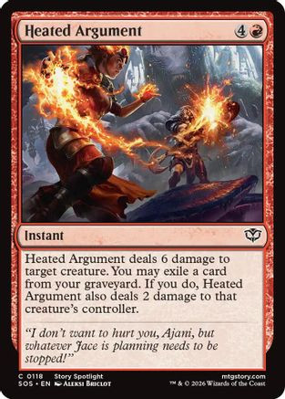 Heated Argument (SOS-118) - Secrets of Strixhaven Foil、Wizards of the Coast、kayou