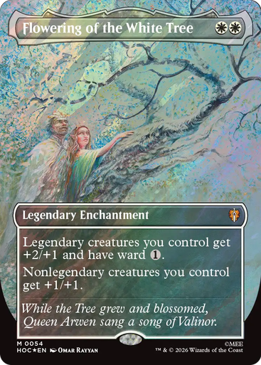 Flowering of the White Tree (Borderless Art Surge Foil) | The Hobbit Commander、Magic: The Gathering、kayou
