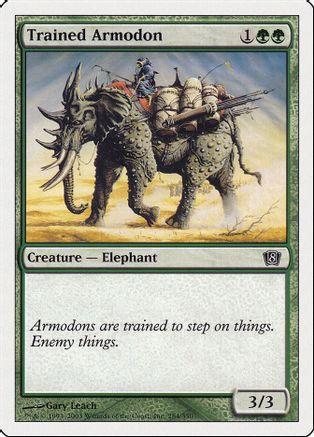 Trained Armodon (8ED-284) - 8th Edition、Wizards of the Coast、kayou
