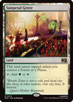 Sunpetal Grove (MSC-272) - Commander: Marvel Super Heroes、Wizards of the Coast、kayou