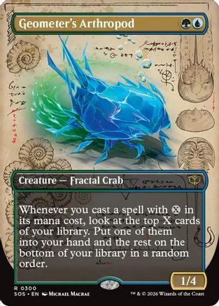 Geometer's Arthropod (Borderless) (SOS-300) - Secrets of Strixhaven、Wizards of the Coast、kayou