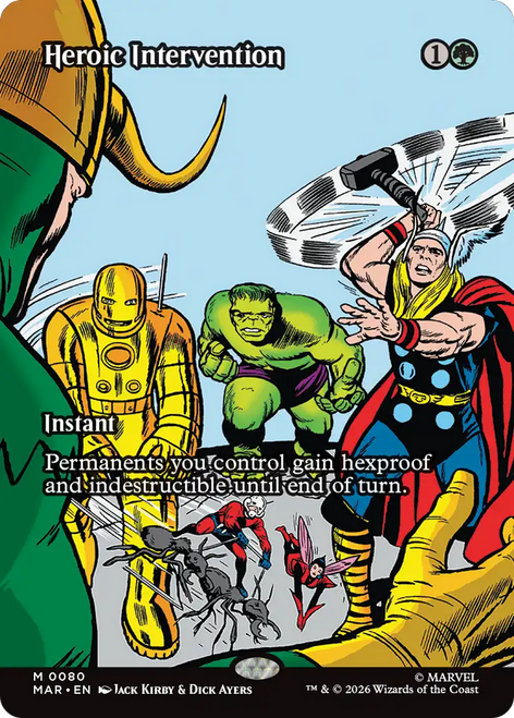 Heroic Intervention (#80) (Borderless Source Material Foil) | Marvel Universe、Magic: The Gathering、kayou