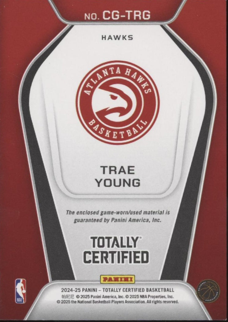 Trae Young 2024-25 Panini Totally Certified Gamers Swatch #CG-TRG、Collector Store LLC、kayou