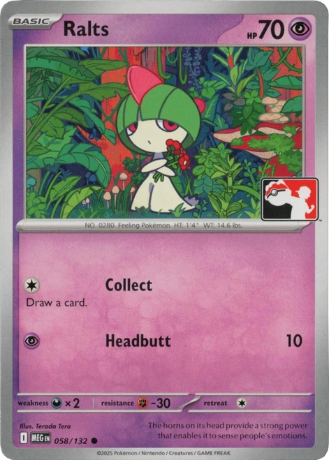 Mega Evolution 058/132 Ralts (Prize Pack League Promo Non-Holo)、Pokemon、kayou