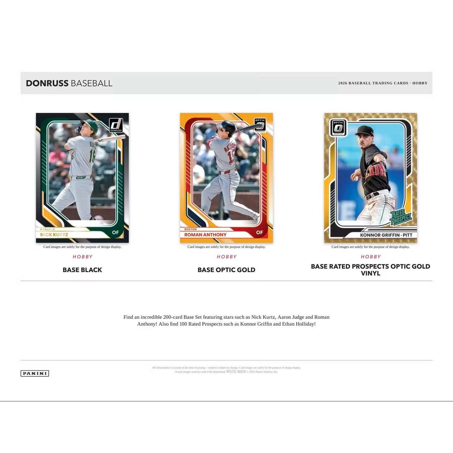 2026 Panini Donruss Baseball Hobby Box、Panini、kayou