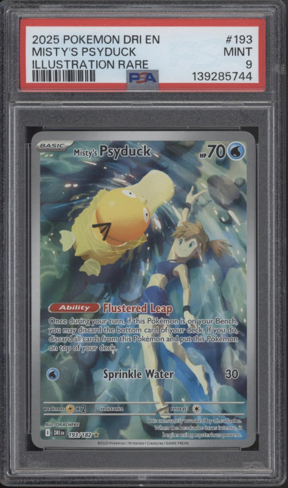 Misty's Psyduck Pokemon Destined Rivals Illustration Rare #193 PSA 9 #2、Collector Store LLC Gaming、kayou