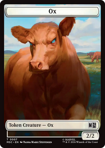 Marvel Super Heroes Commander - Ox (#7) Token | Marvel Super Heroes Commander、Magic: The Gathering、kayou