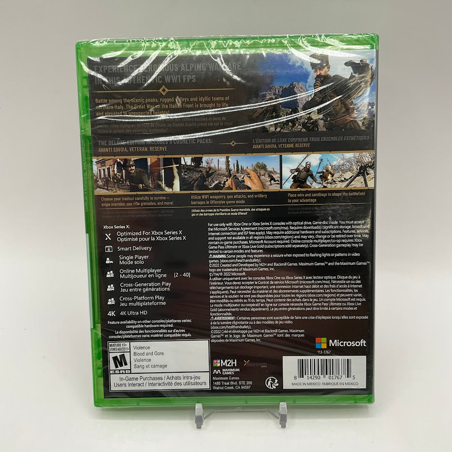 WWI Isonzo: Italian Front: Deluxe Edition Xbox Series X Sealed、Collector Store LLC - VG、kayou