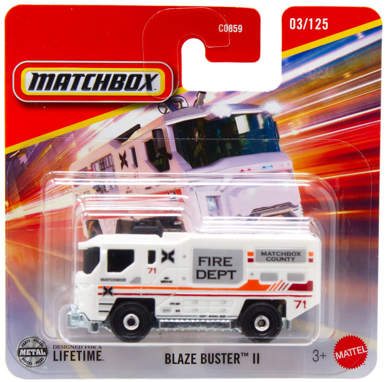 Matchbox Blaze Buster II Diecast Car White、ToyWiz、kayou