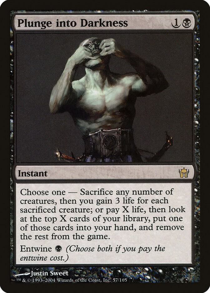 MtG Fifth Dawn Rare Plunge into Darkness #57 Lightly Played、ToyWiz、kayou