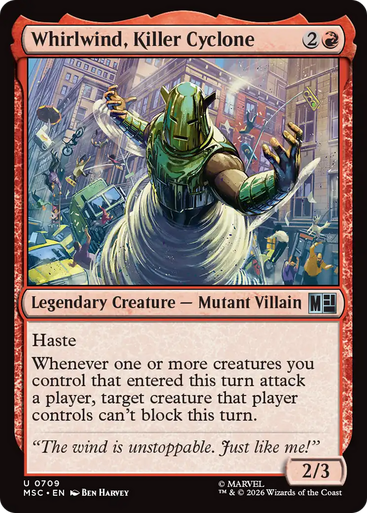 Whirlwind, Killer Cyclone (Foil) | Marvel Super Heroes Commander、Magic: The Gathering、kayou