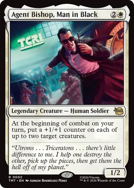Agent Bishop, Man in Black (Foil) | Teenage Mutant Ninja Turtles、Magic: The Gathering、kayou
