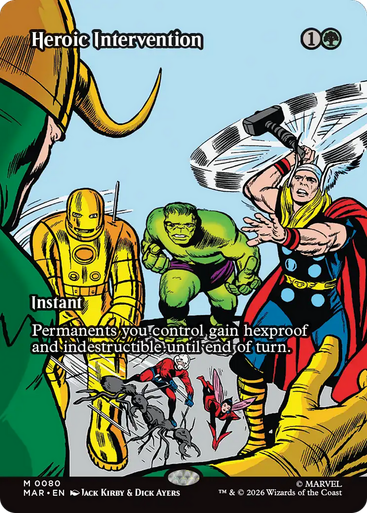 Heroic Intervention (#80) (Borderless Source Material Foil) | Marvel Universe、Magic: The Gathering、kayou