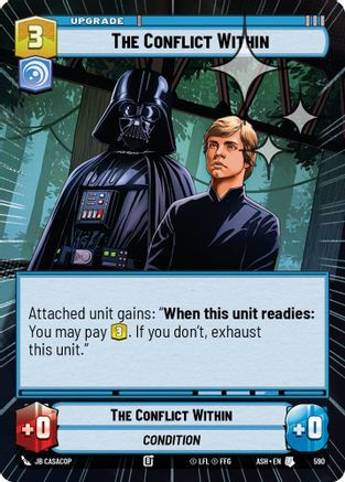 The Conflict Within (Hyperspace Foil) (590) - Ashes of the Empire Foil、Fantasy Flight Games、kayou