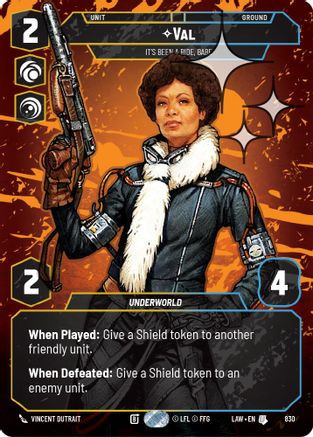 Val - It's Been a Ride, Babe (Prestige Foil) (830) - A Lawless Time Foil、Fantasy Flight Games、kayou