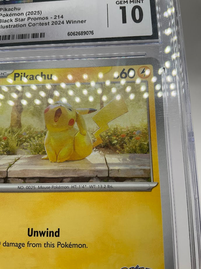 Pikachu Pokemon Illustration Contest 2024 Winner Promo #214 CGC 10 #4、Collector Store LLC Gaming、kayou