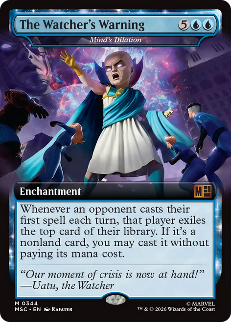 Mind's Dilation The Watcher's Warning (Extended Art) | Marvel Super Heroes Commander、Magic: The Gathering、kayou