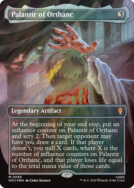 Palantír of Orthanc (Borderless Art Surge Foil) | The Hobbit Commander、Magic: The Gathering、kayou