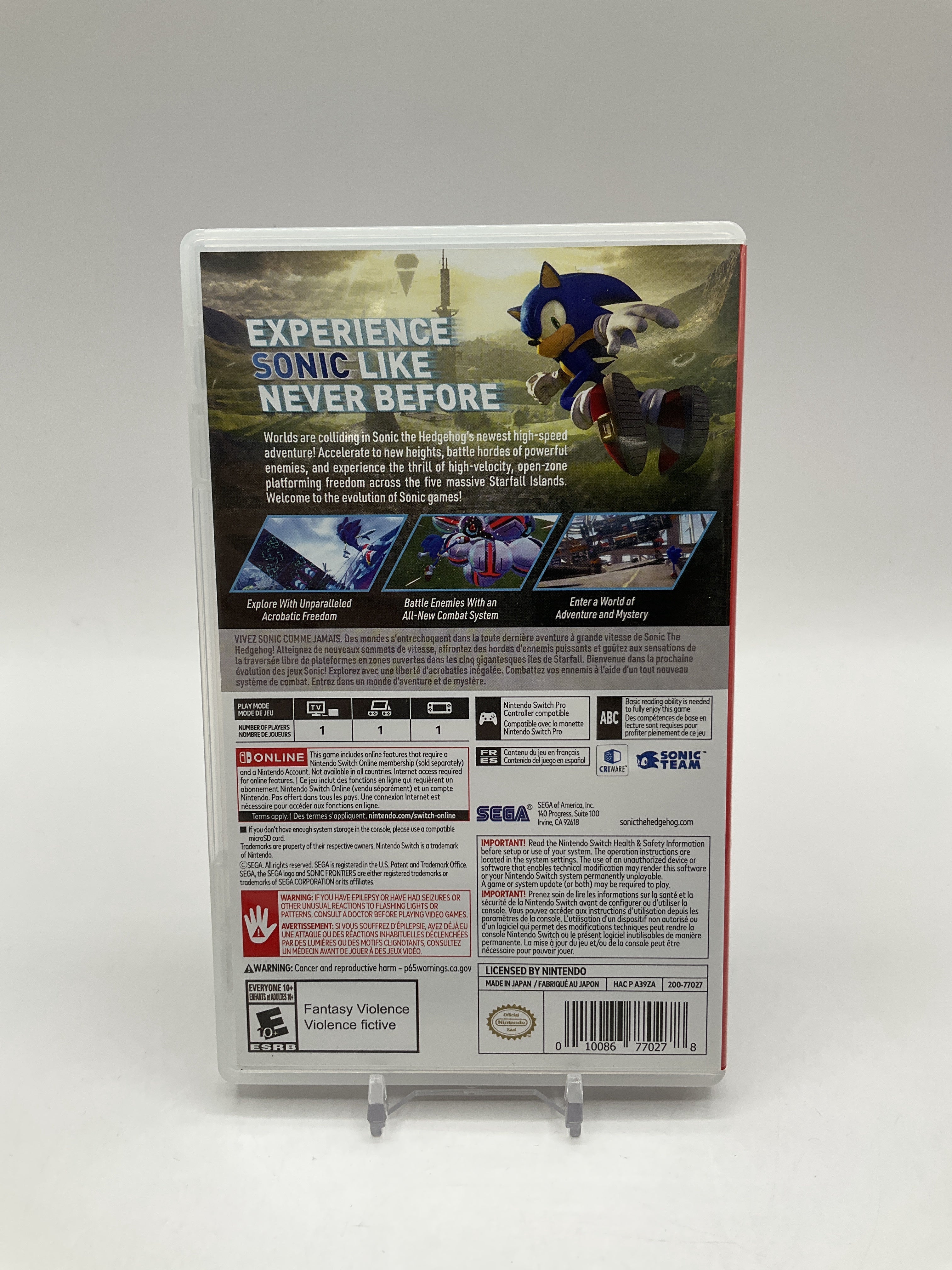 Sonic Frontiers Nintendo Switch Used #2、Collector Store LLC - VG、kayou