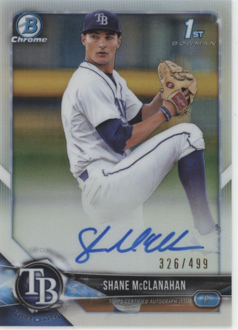 Shane McClanahan 2018 Bowman Chrome Prospects Refractor Auto 326/499 #CDA-SM、Collector Store LLC、kayou