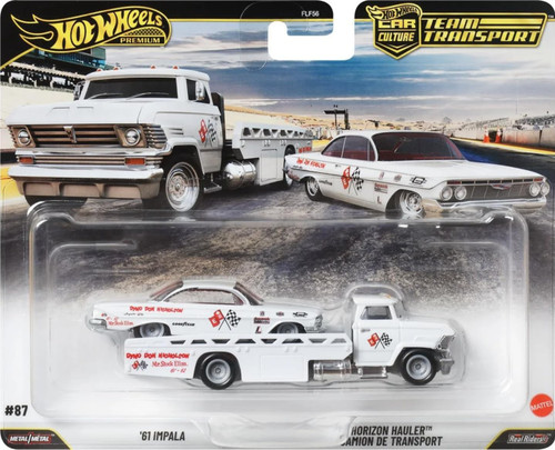 Hot Wheels Car Culture Team Transport '61 Impala & Horizon Hauler Diecast Car、ToyWiz、kayou