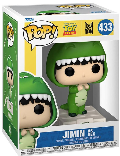 Funko BTS Toy Story x TinyTAN POP! Rocks Jimin as Rex Vinyl Figure #433 Damaged Package、ToyWiz、kayou