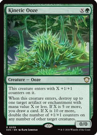 Kinetic Ooze (SOC-039) - Commander: Secrets of Strixhaven、Wizards of the Coast、kayou