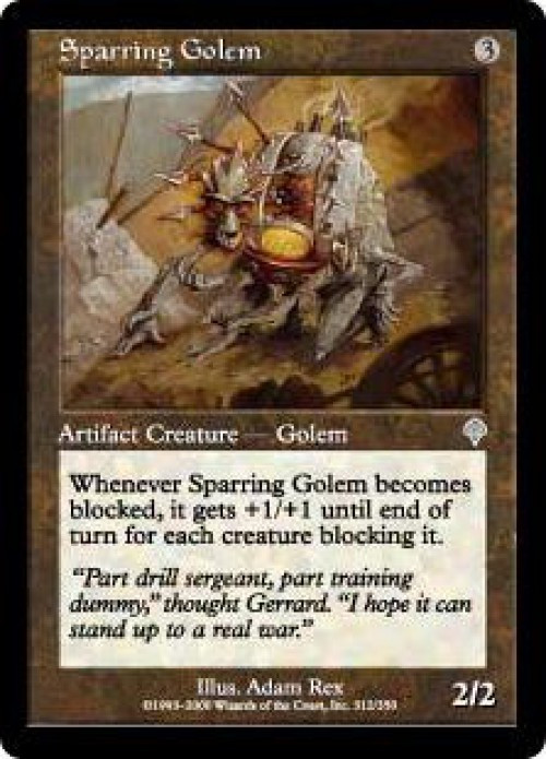 MtG Invasion Uncommon Sparring Golem #312、ToyWiz、kayou