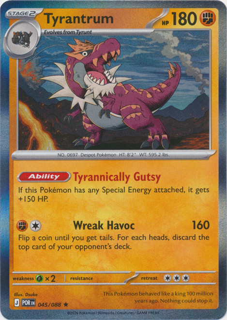 ME Perfect Order 045/088 Tyrantrum (Holo)、Pokemon、kayou