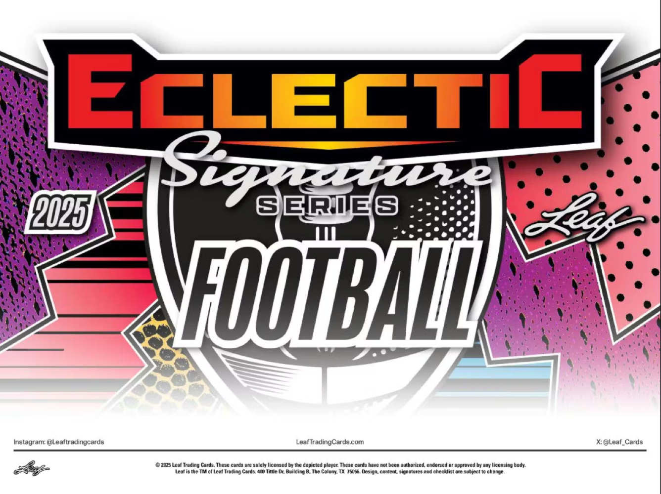 2025 Leaf Eclectic Signature Series Football Mythical Box、Leaf、kayou