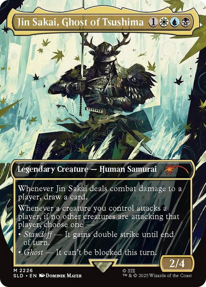 MtG Secret Lair Drop Series Promo Jin Sakai, Ghost of Tsushima #2226、ToyWiz、kayou