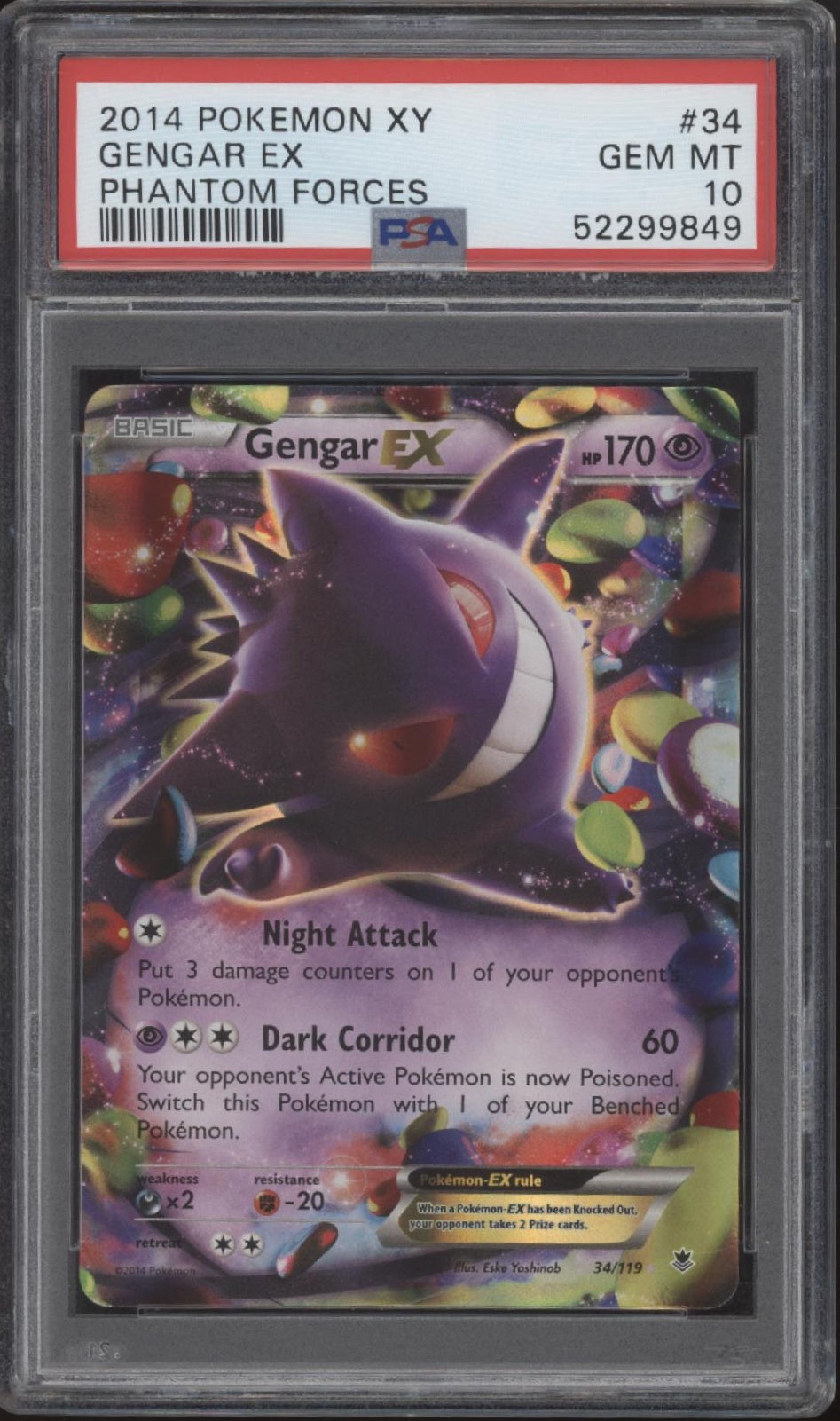 Gengar ex Pokemon Phantom Forces #34 PSA 10、Collector Store LLC Gaming、kayou